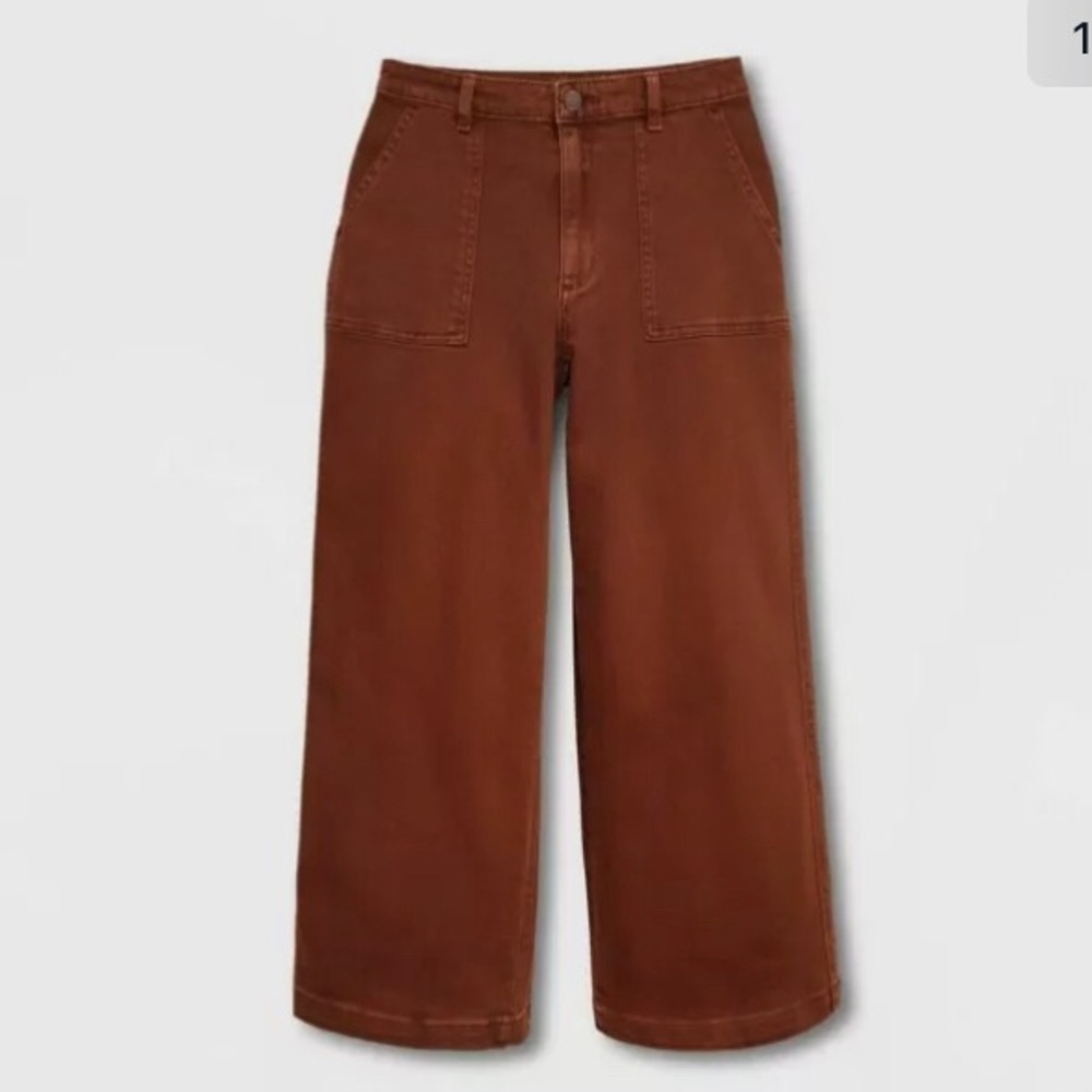 High-Rise Wide Leg Cropped Jeans - UniversalThread